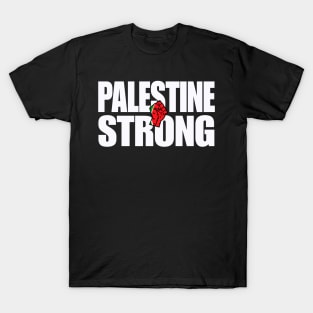 Palestine Strong - Watermelon Fist - Front T-Shirt